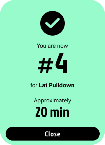 Hi-fi — queue confirmation screen